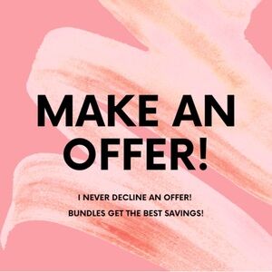 MAKE AN OFFER!🤗
Bundle for Savings!